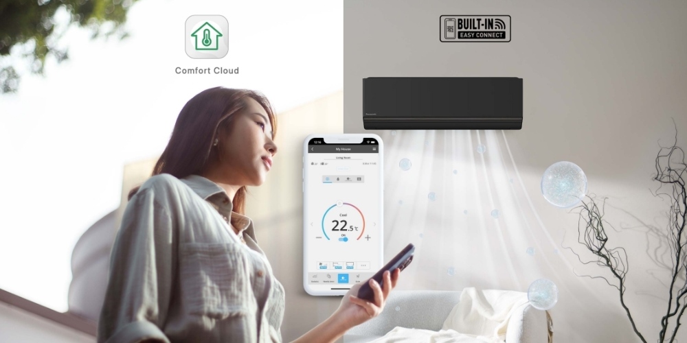 Điều khiển Máy Lạnh Panasonic CU/CS-AU9BKH-8 bằng điện thoại