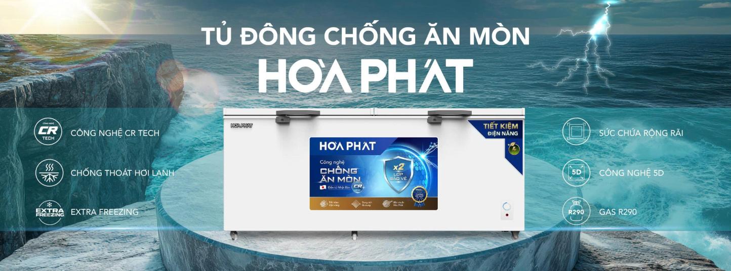 Tủ đông chống ăn mòn Hoà Phát 544 lít HPF AD6544.CR