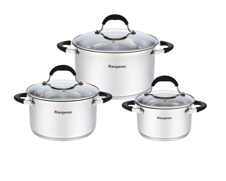 Bộ nồi Inox cao cấp 5 lớp Kangaroo KG3CS3