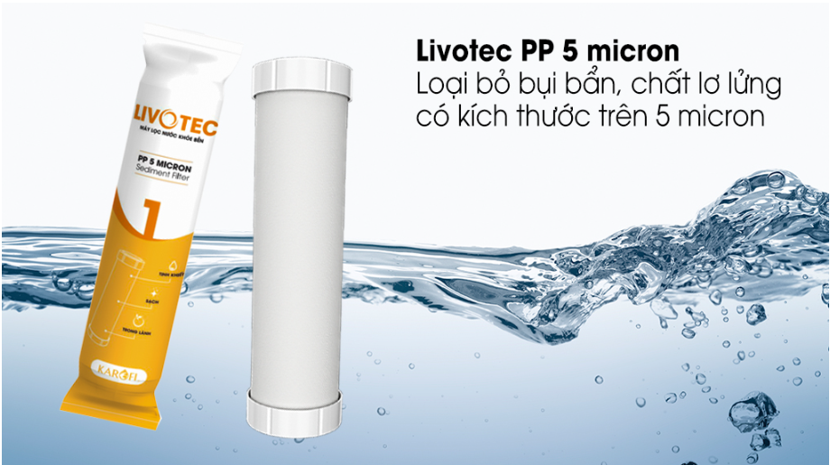 Lõi lọc Karofi Livotec số 1 PP 5 micron