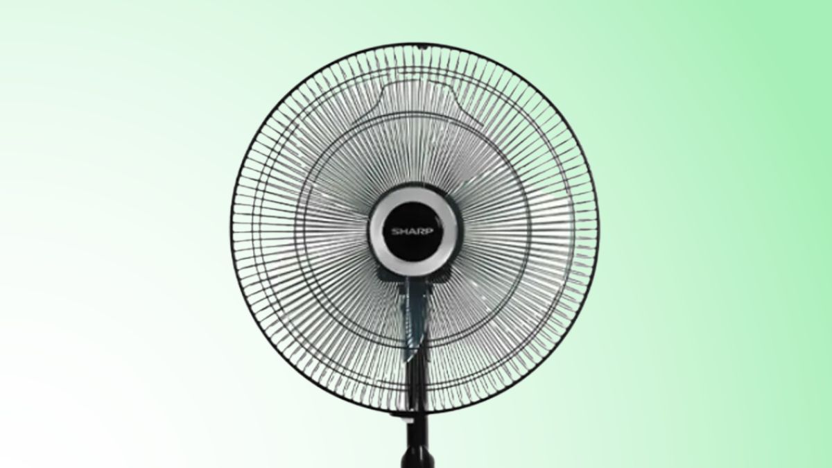 Quạt lửng có điều khiển Sharp PJ-L40RV-DG gồm 3 cánh