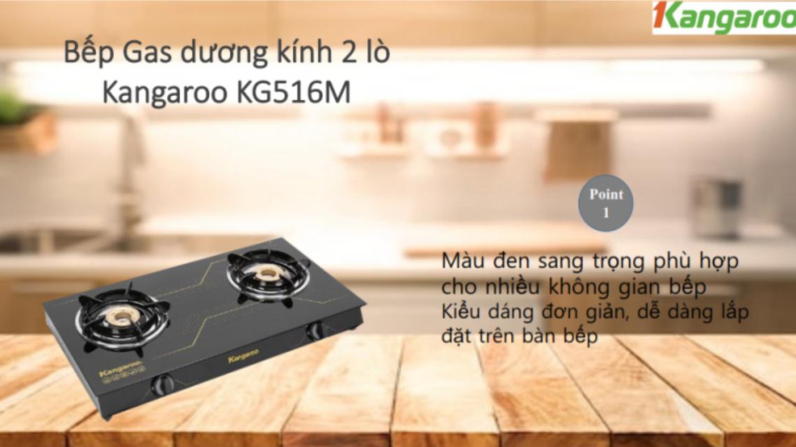 Bếp ga đôi Kangaroo KG516M