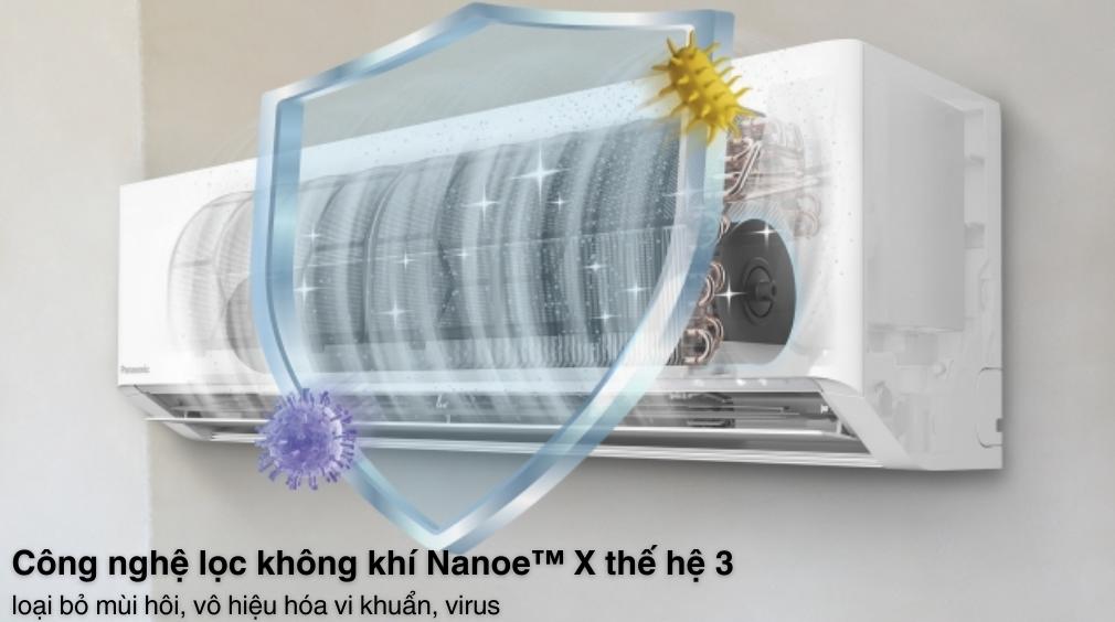 Máy Lạnh Panasonic Inverter 1.5 HP CU/CS-XU12BKH-8