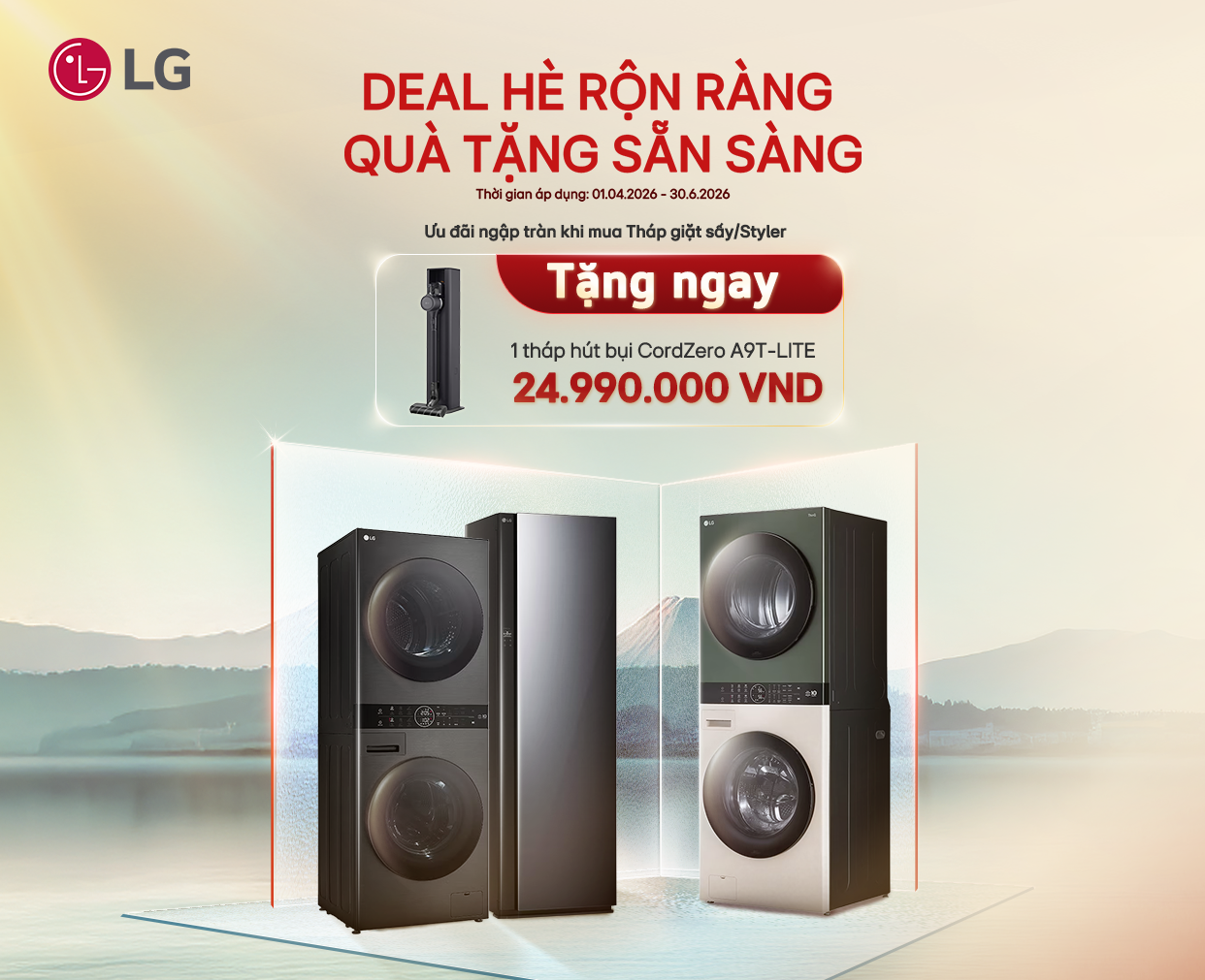 Deal Hè Rộn Ràng Quà Tặng Sẵn Sàng Cùng LG