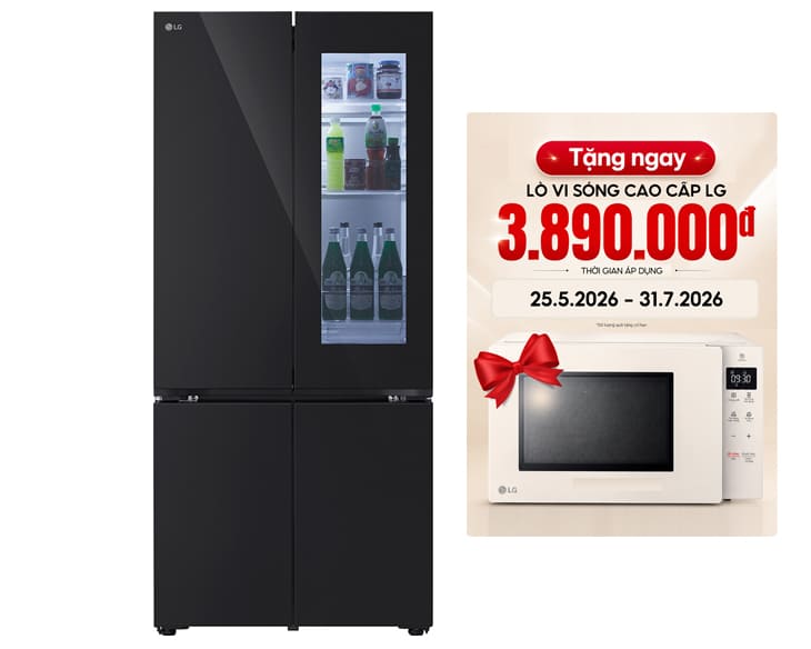 Tủ lạnh LG Inverter 617 Lít LFB61BLGAI