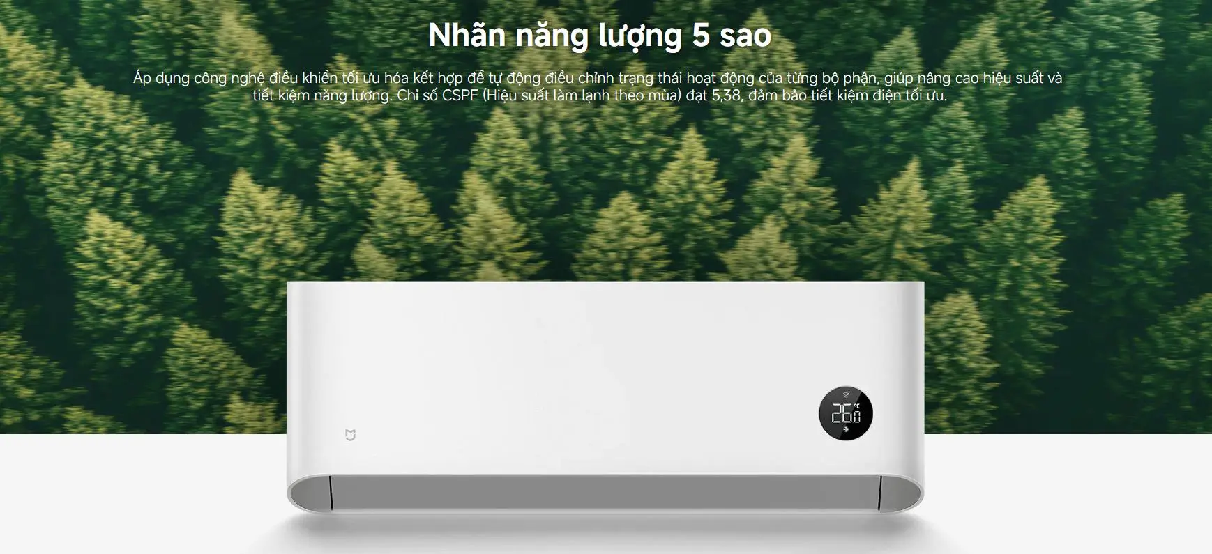 Máy lạnh Xiaomi Mijia Eco Inverter 1.5 HP ASC-12W/N2C5-VN